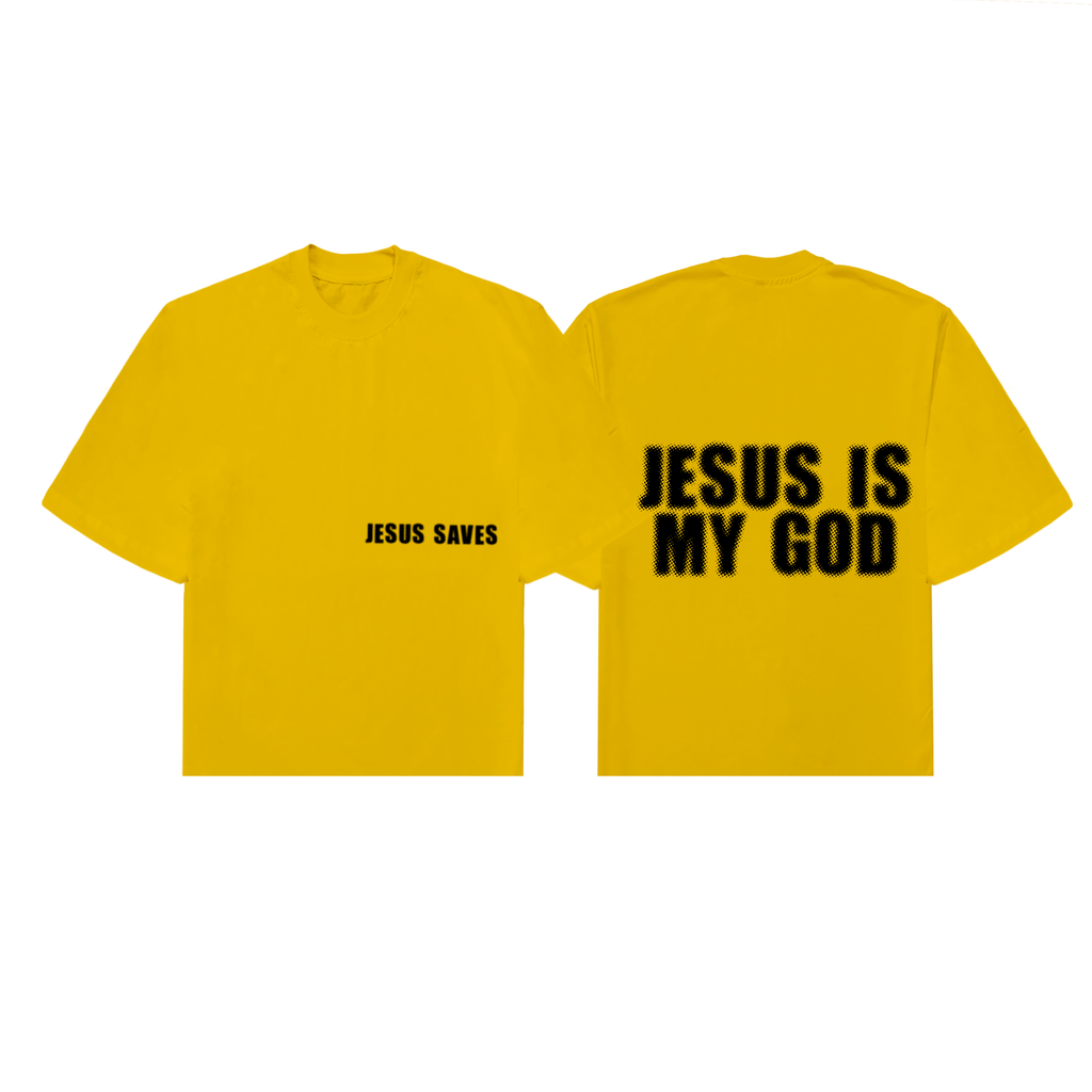Jesus Is My God Statement Tee Yellow - PRE-ORDER